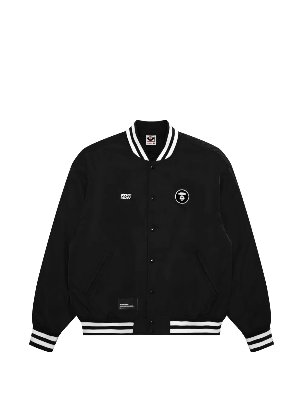 AAPE BY *A BATHING APE® Bomberjacke mit gestreiften Details - Schwarz