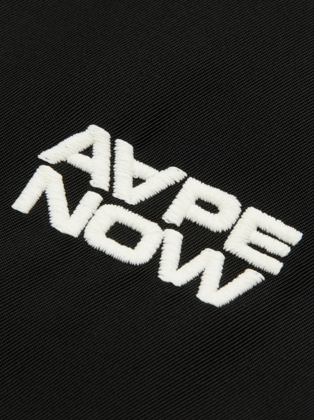 AAPE BY *A BATHING APE logo-patch striped-trim bomber jacket Zwart