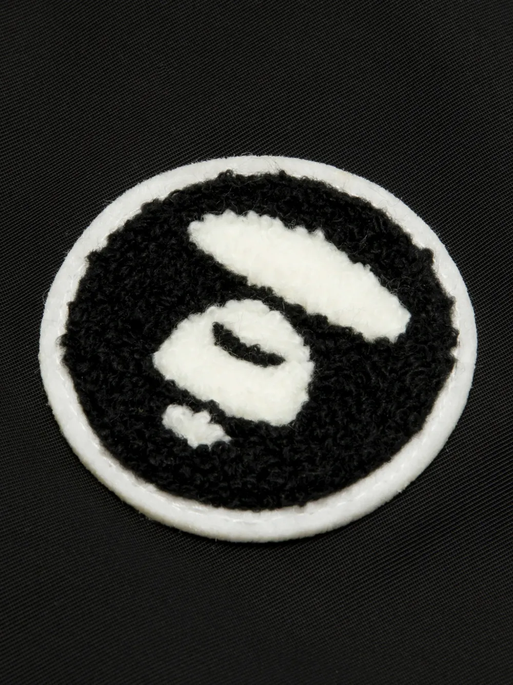 AAPE BY *A BATHING APE logo-patch striped-trim bomber jacket Zwart