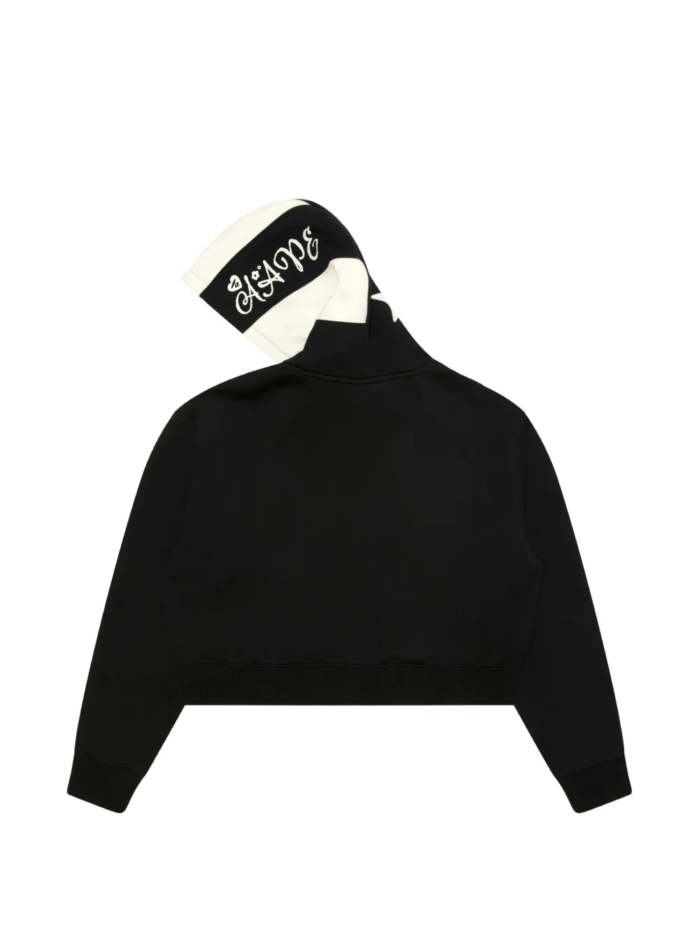 AAPE BY *A BATHING APE floral-embroidered hoodie Zwart