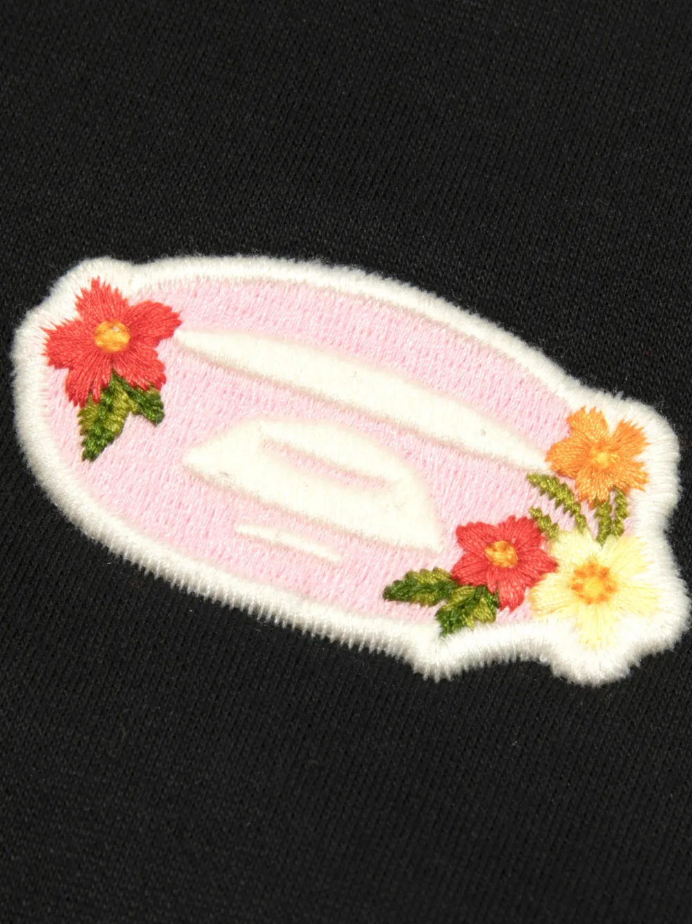 AAPE BY *A BATHING APE floral-embroidered hoodie Zwart
