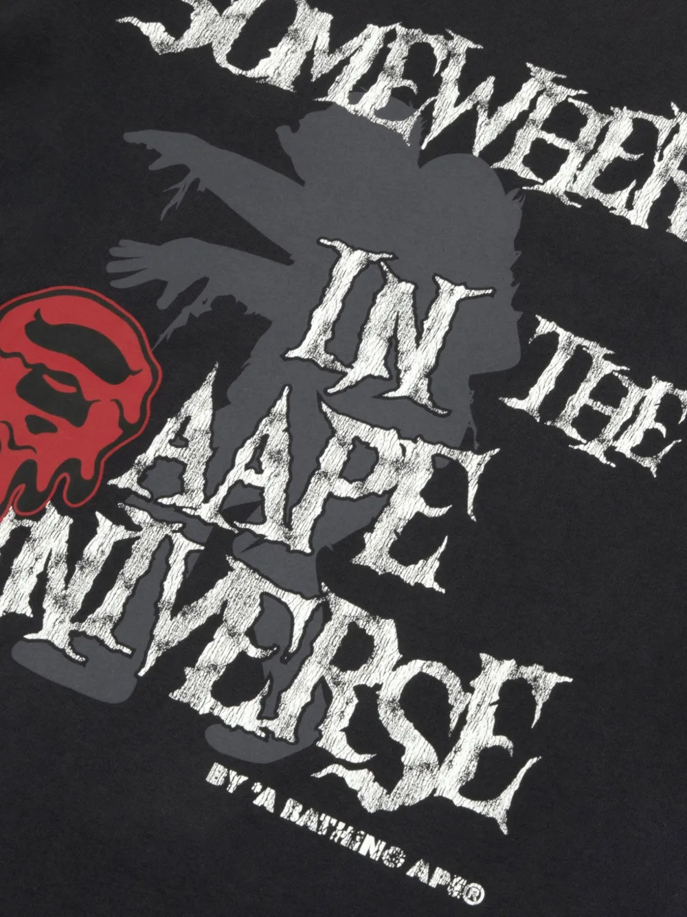 AAPE BY *A BATHING APE Trui met print Zwart