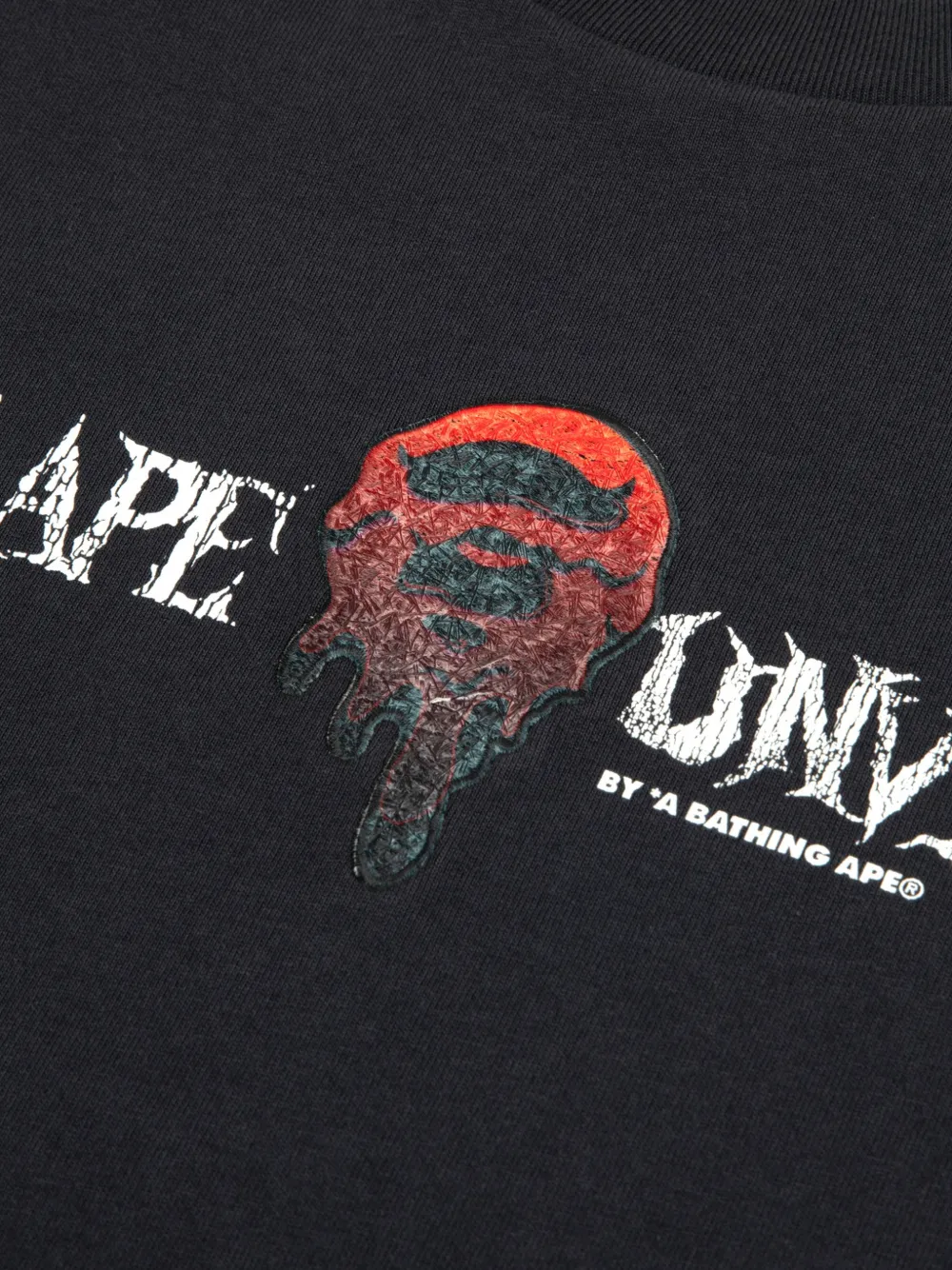 AAPE BY *A BATHING APE Trui met print Zwart