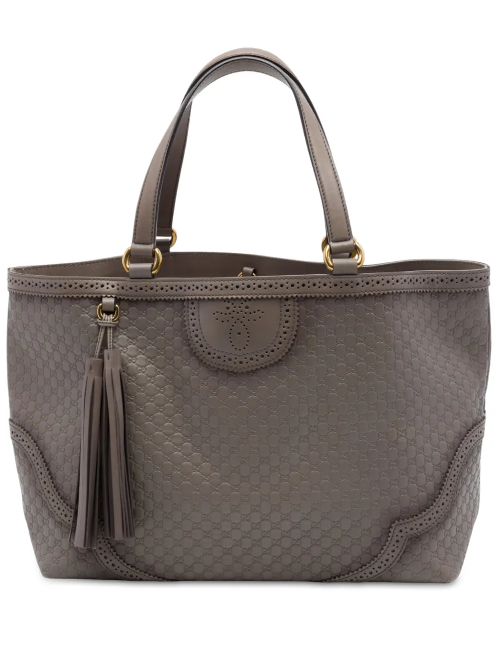 Gucci Pre-Owned 2016-2026 Large Microguccissima Brogue Duilio tote bag - Marron Gucci Pre-Owned 2016-2026 Large Microguccissima Brogue Duilio tote bag - Marron