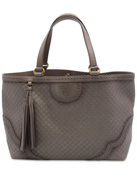 Gucci Pre-Owned bolso shopper Brogue Duilio grande con motivo Microguccissima 2016-2026