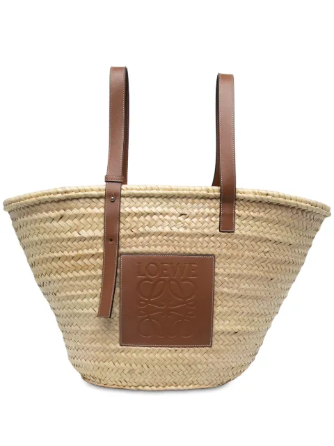 Loewe Pre-Owned 2021 Large Raffia Anagram Basket tote bag