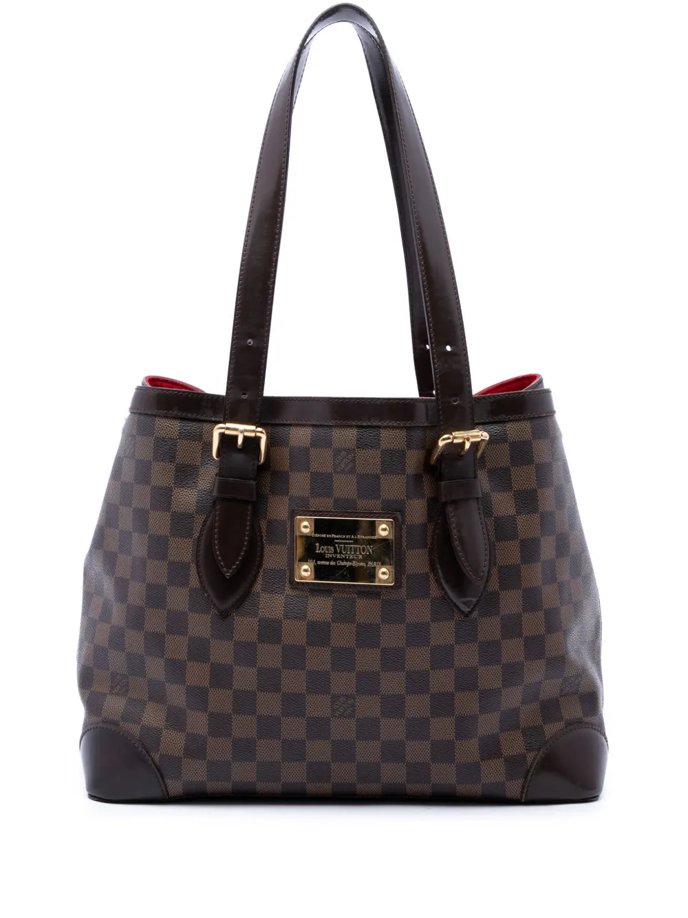 Louis Vuitton Pre-Owned 1990-2010 Damier Ebene Hampstead MM tote bag - Marron Louis Vuitton Pre-Owned 1990-2010 Damier Ebene Hampstead MM tote bag - Marron