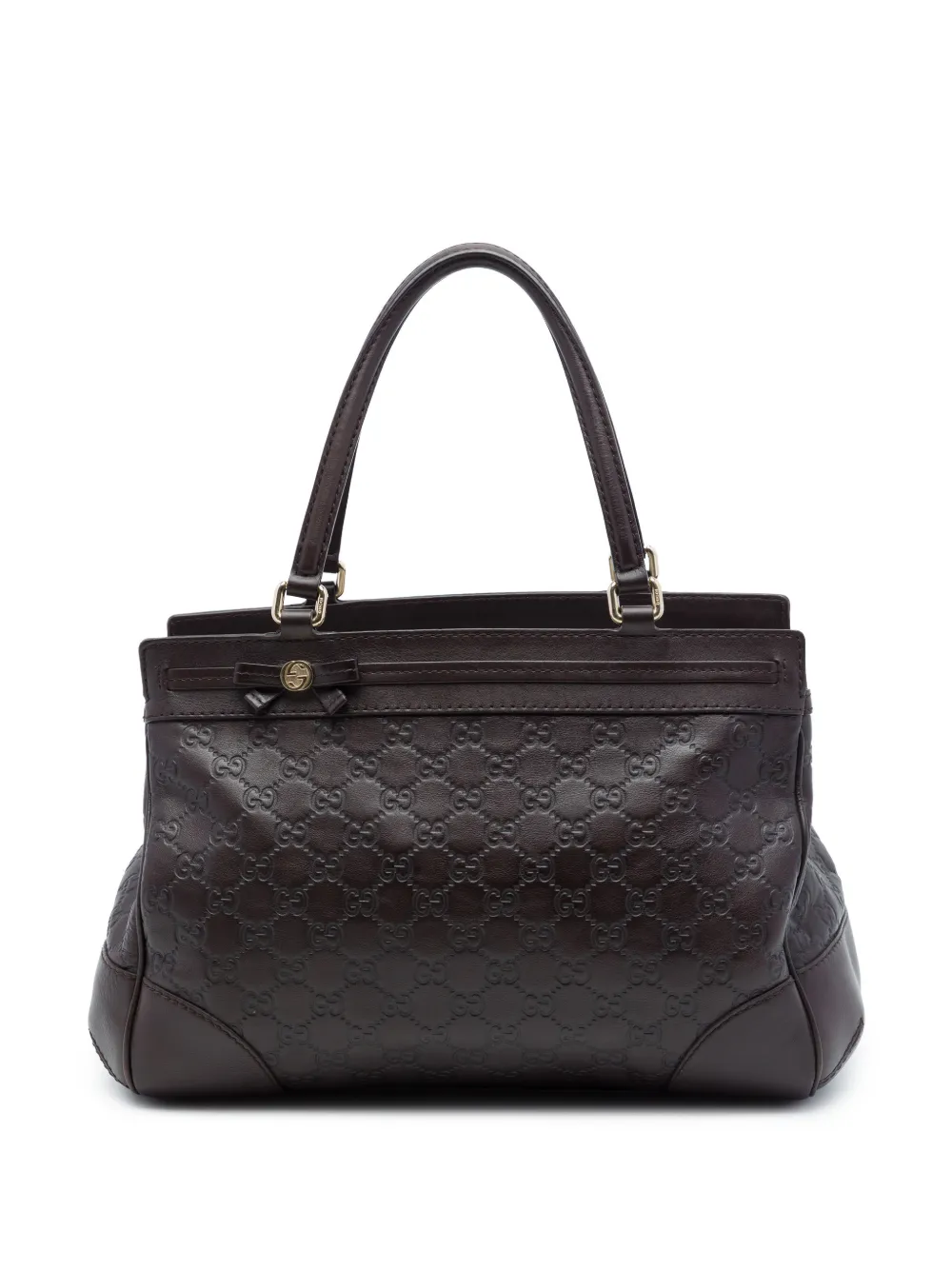 Gucci Pre-Owned 2016-2026 Guccissima Mayfair tote bag - Marron Gucci Pre-Owned 2016-2026 Guccissima Mayfair tote bag - Marron