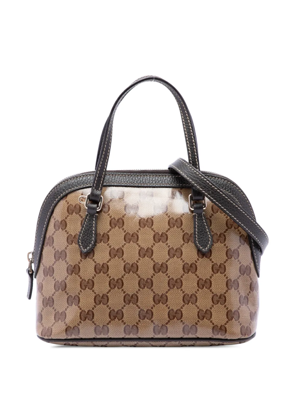 Gucci Pre-Owned 2016-2026 Mini GG Crystal Dome satchel - Nude