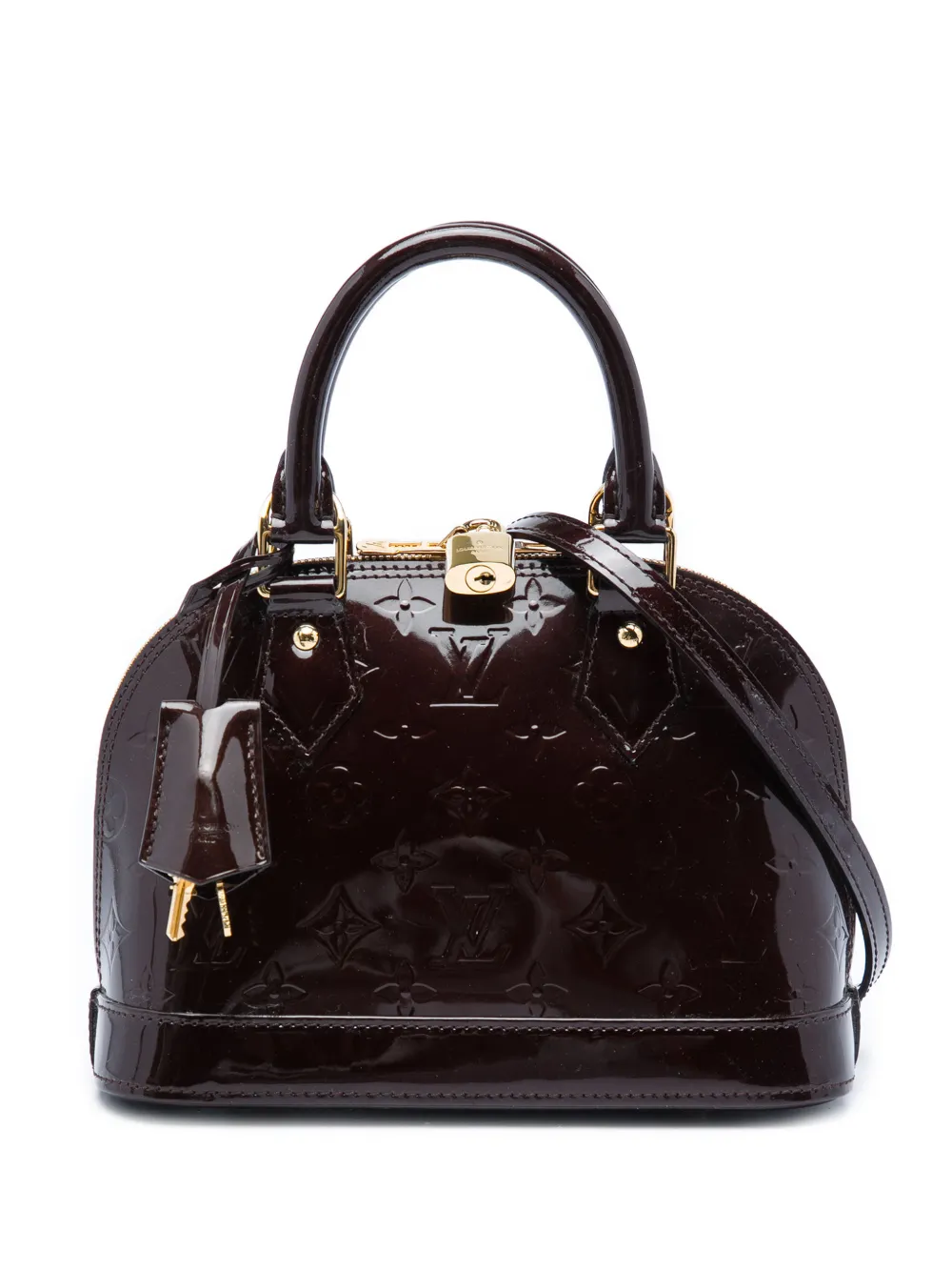 Louis Vuitton Pre-Owned 2014 Monogram Vernis Alma BB satchel - Viola