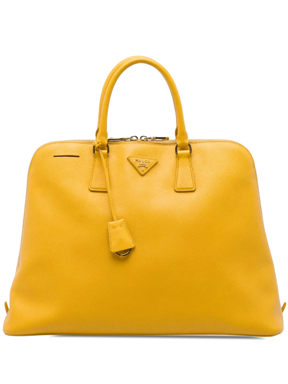 Prada Pre-Owned 2013-2026 Large Saffiano Lux Promenade satchel - Giallo