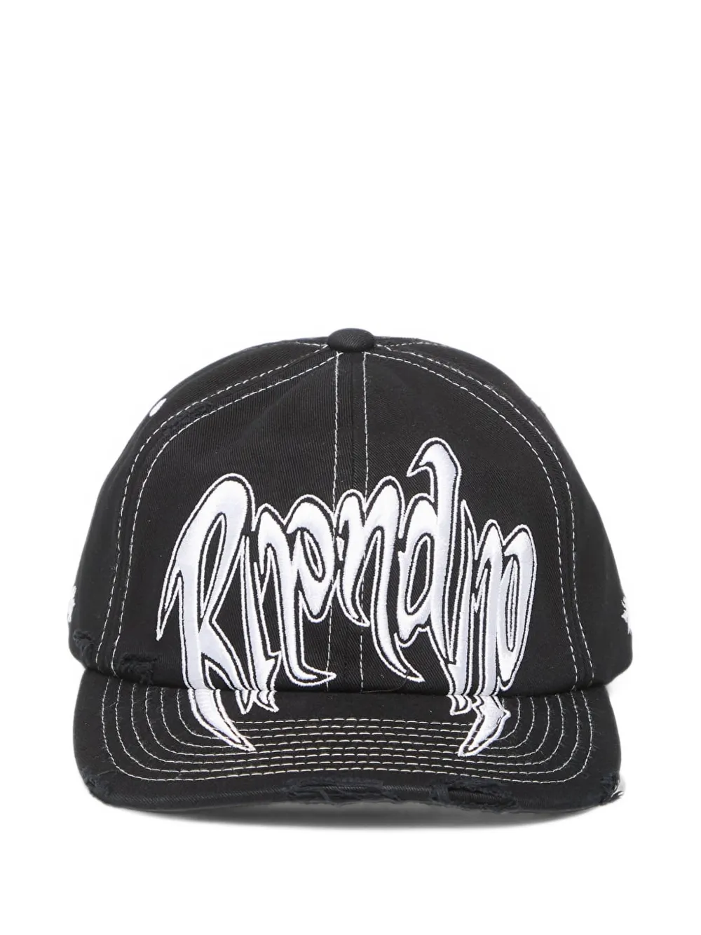 Ripndip Different Day Logo-embroidered Cap In Black