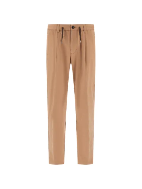 Herno pleated canvas trousers