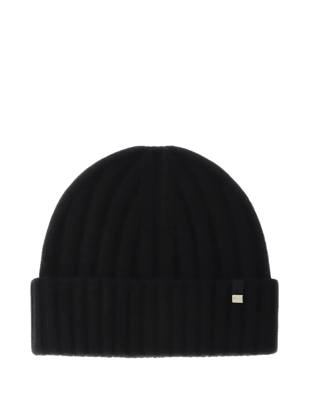 Herno ribbed-knit wool beanie hat - Noir Herno ribbed-knit wool beanie hat - Noir