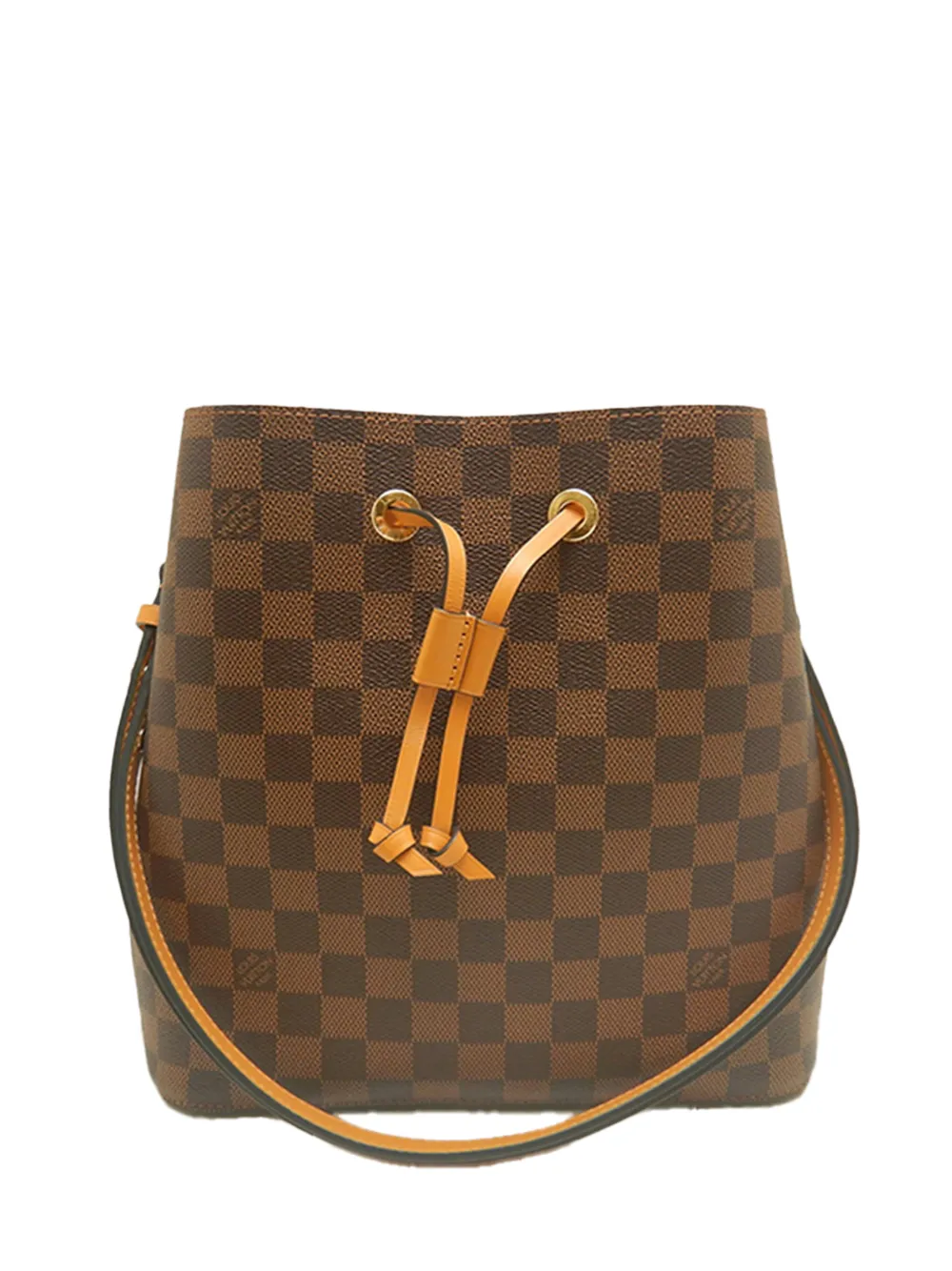 Louis Vuitton Pre-Owned 2019 Damier Ebene Neonoe MM bucket bag - Marrone