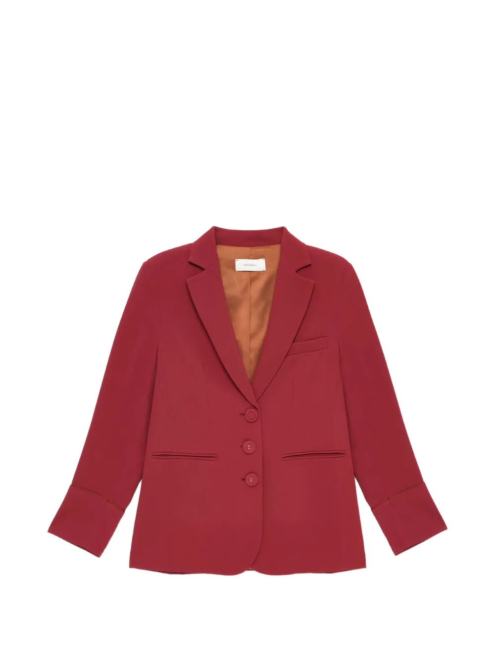 MALIPARMI sablé-texture long-sleeve blazer - Rouge MALIPARMI sablé-texture long-sleeve blazer - Rouge