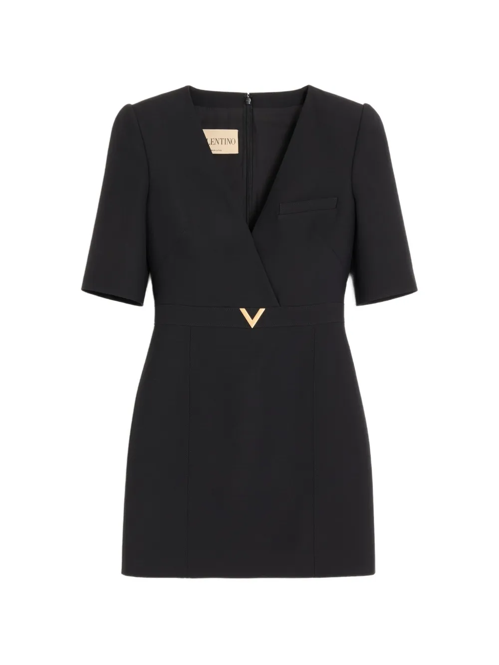 Valentino Garavani short dress in Crepe Couture Zwart