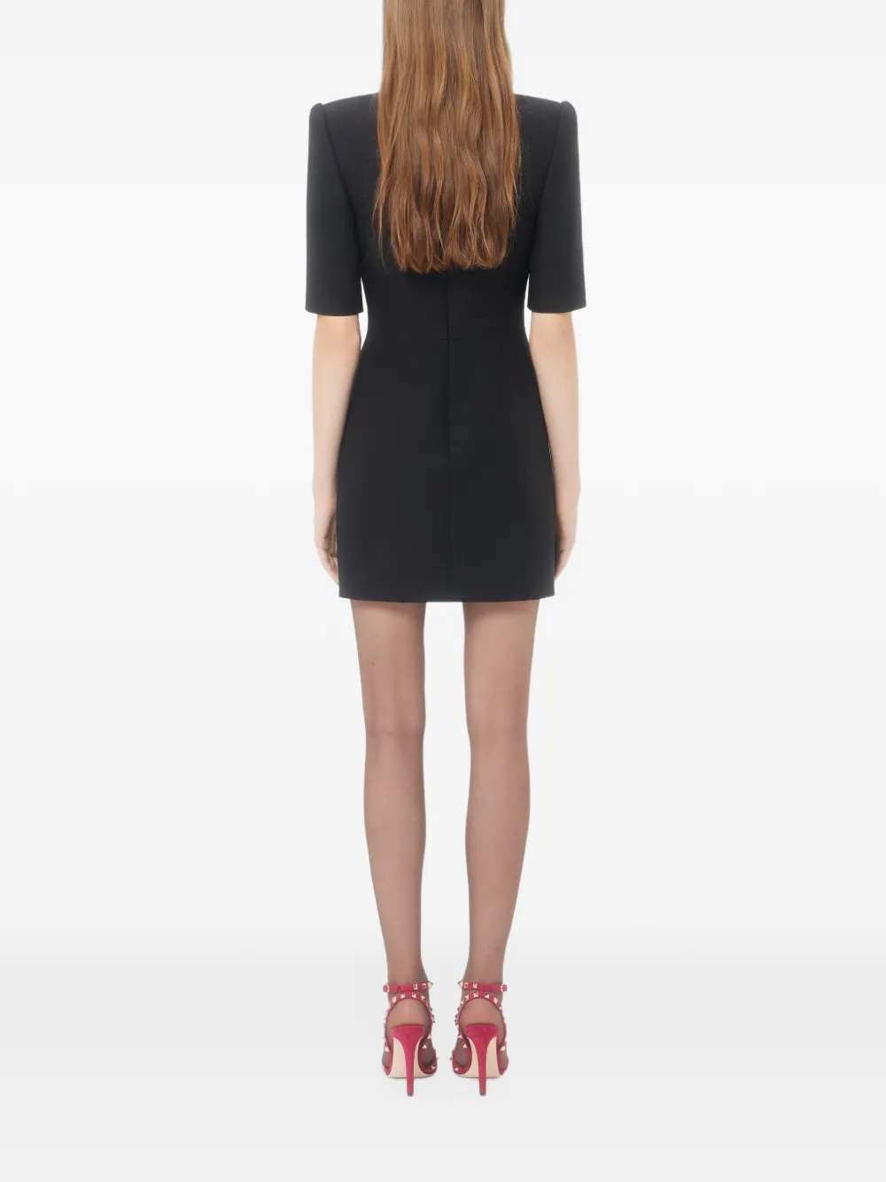 Valentino Garavani short dress in Crepe Couture Zwart