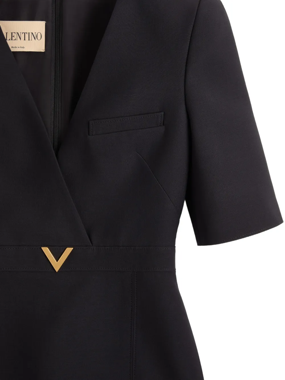 Valentino Garavani short dress in Crepe Couture Zwart