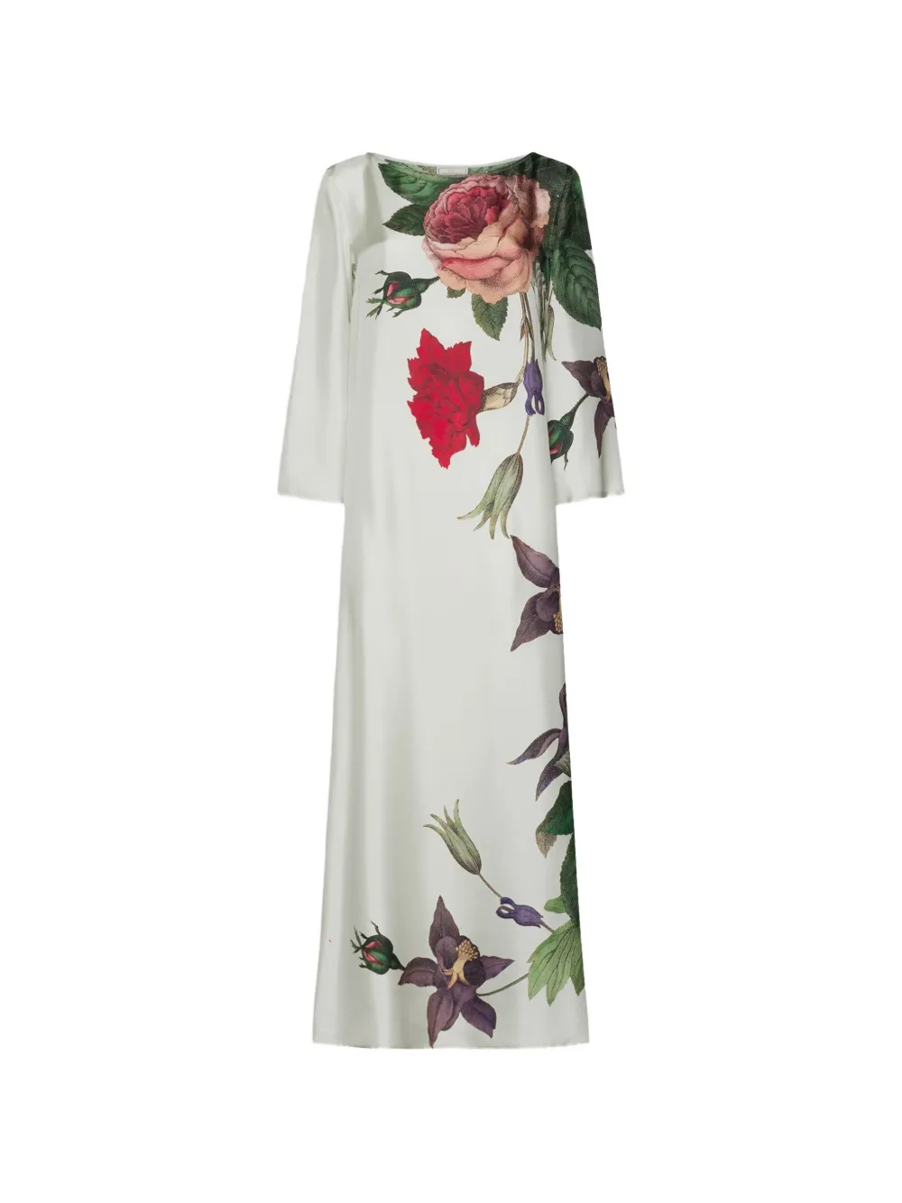 Pierre-Louis Mascia Aloe floral-print silk maxi dress - Tons neutres Pierre-Louis Mascia Aloe floral-print silk maxi dress - Tons neutres