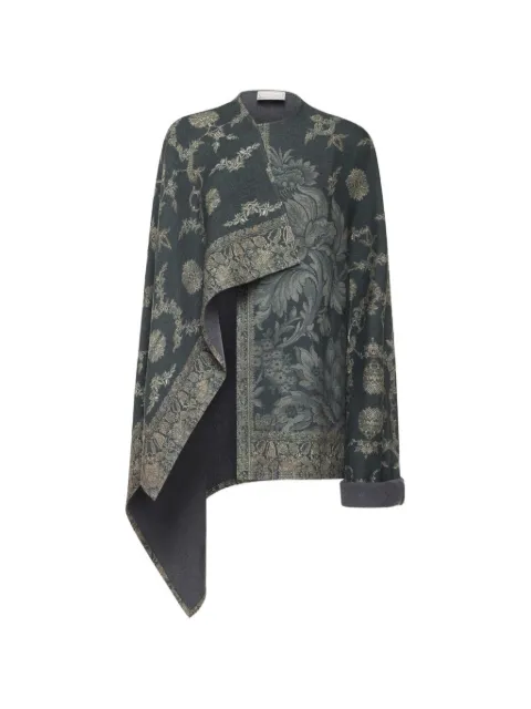 Pierre-Louis Mascia Pancake floral-pattern cape