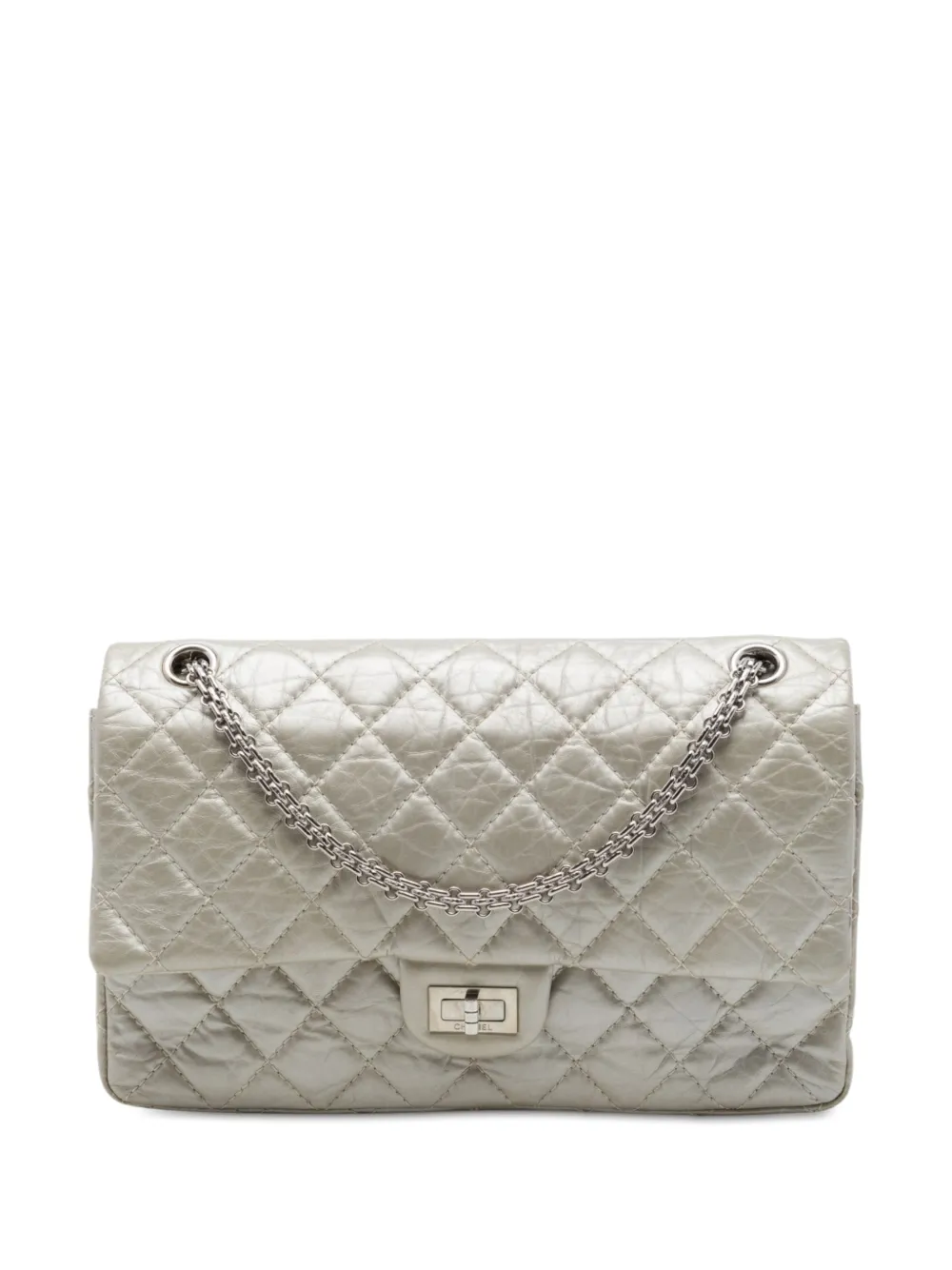 CHANEL Pre-Owned 2011 Quilted Metallic Aged Calfskin Reissue 2.55 Double Flap 226 shoulder bag - Oro