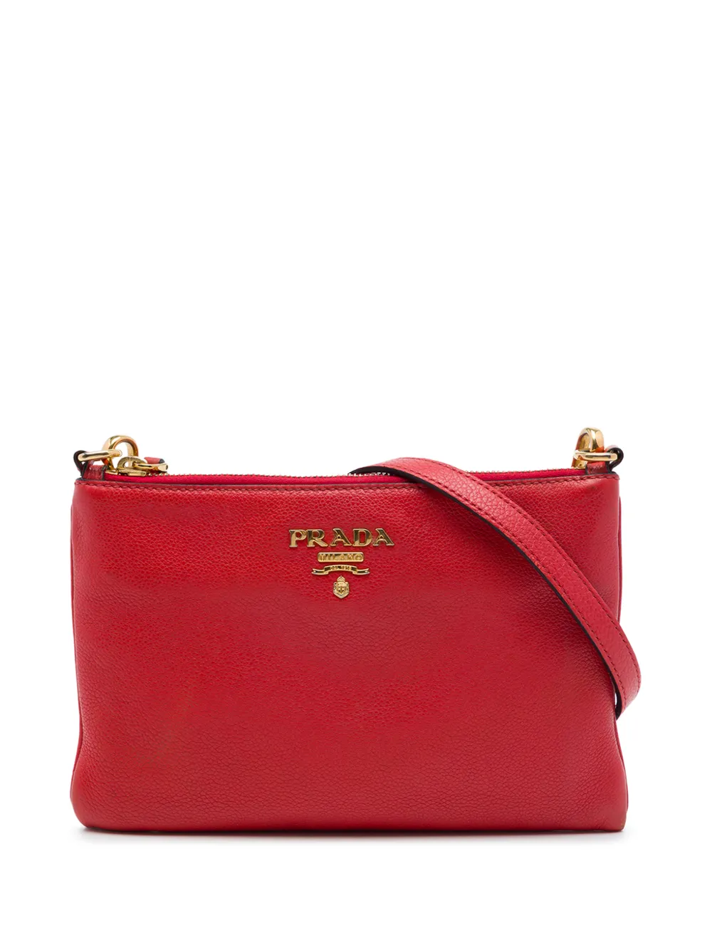 Prada Pre-Owned 2000-2013 Vitello Daino crossbody bag - Rosso