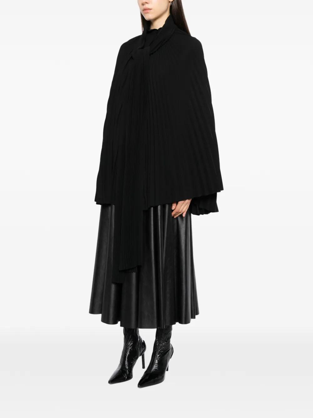 Balenciaga Geplooide blouse Zwart