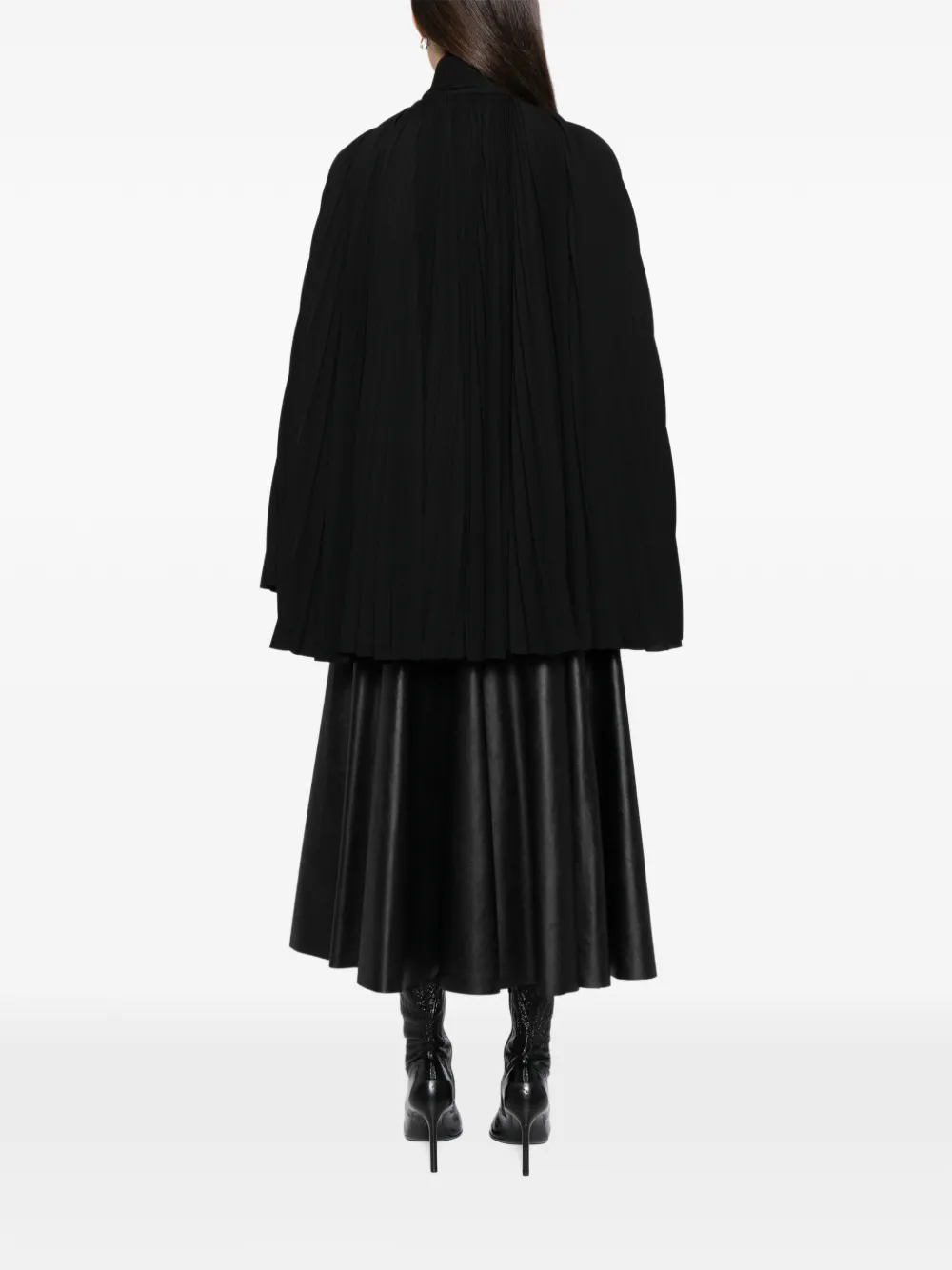 Balenciaga Geplooide blouse Zwart