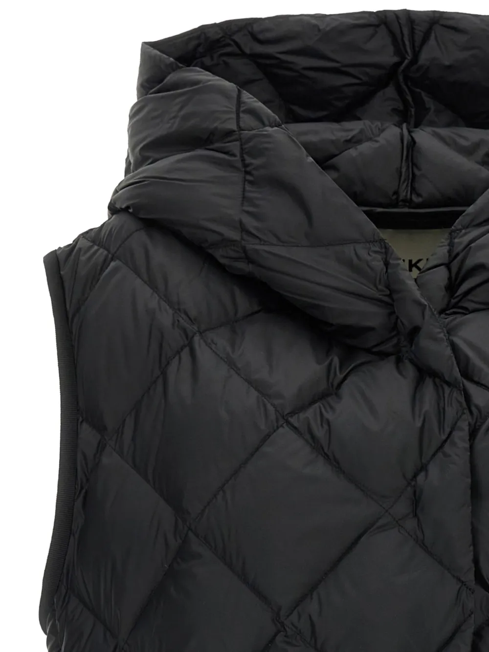 Weekend Max Mara Giochi gewatteerde bodywarmer met capuchon Zwart