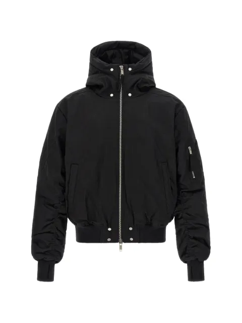 Thom Krom curled-sleeve hooded jacket