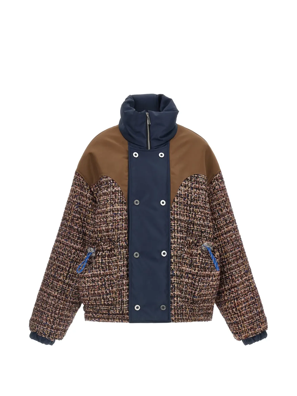 MARBELL Kate panelled tweed jacket - Braun