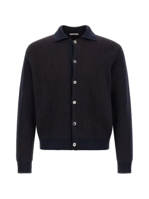 OLIVER LATTUGHI color-block ribbed-knit cardigan