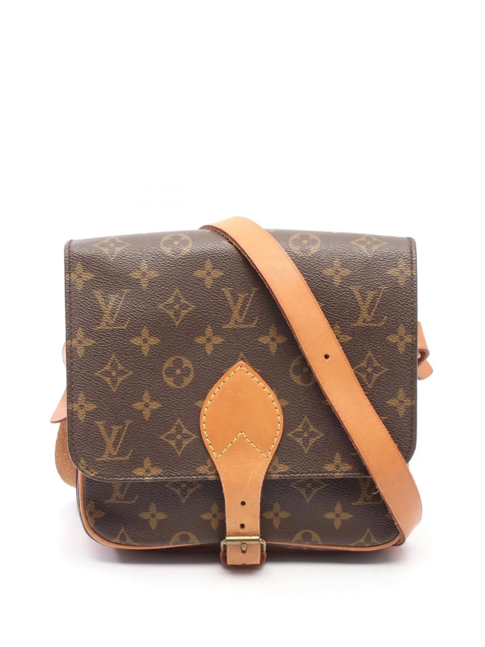 Louis Vuitton Pre-Owned 1988 Monogram Cartouchiere MM crossbody bag - Marrone
