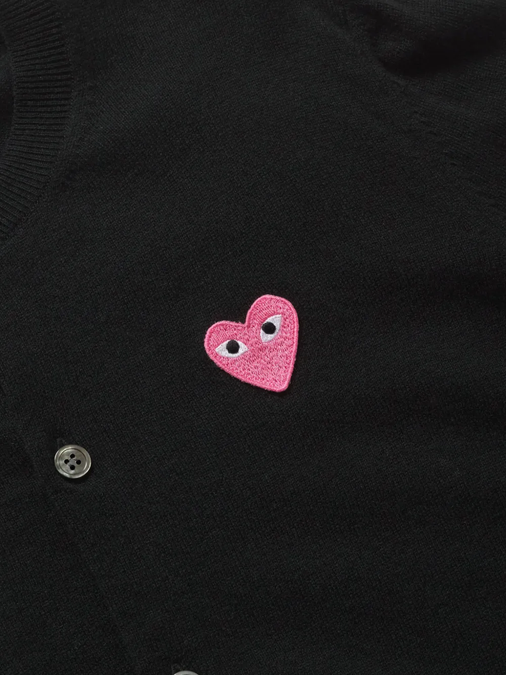 Comme Des Garçons Play Vest met logopatch Zwart