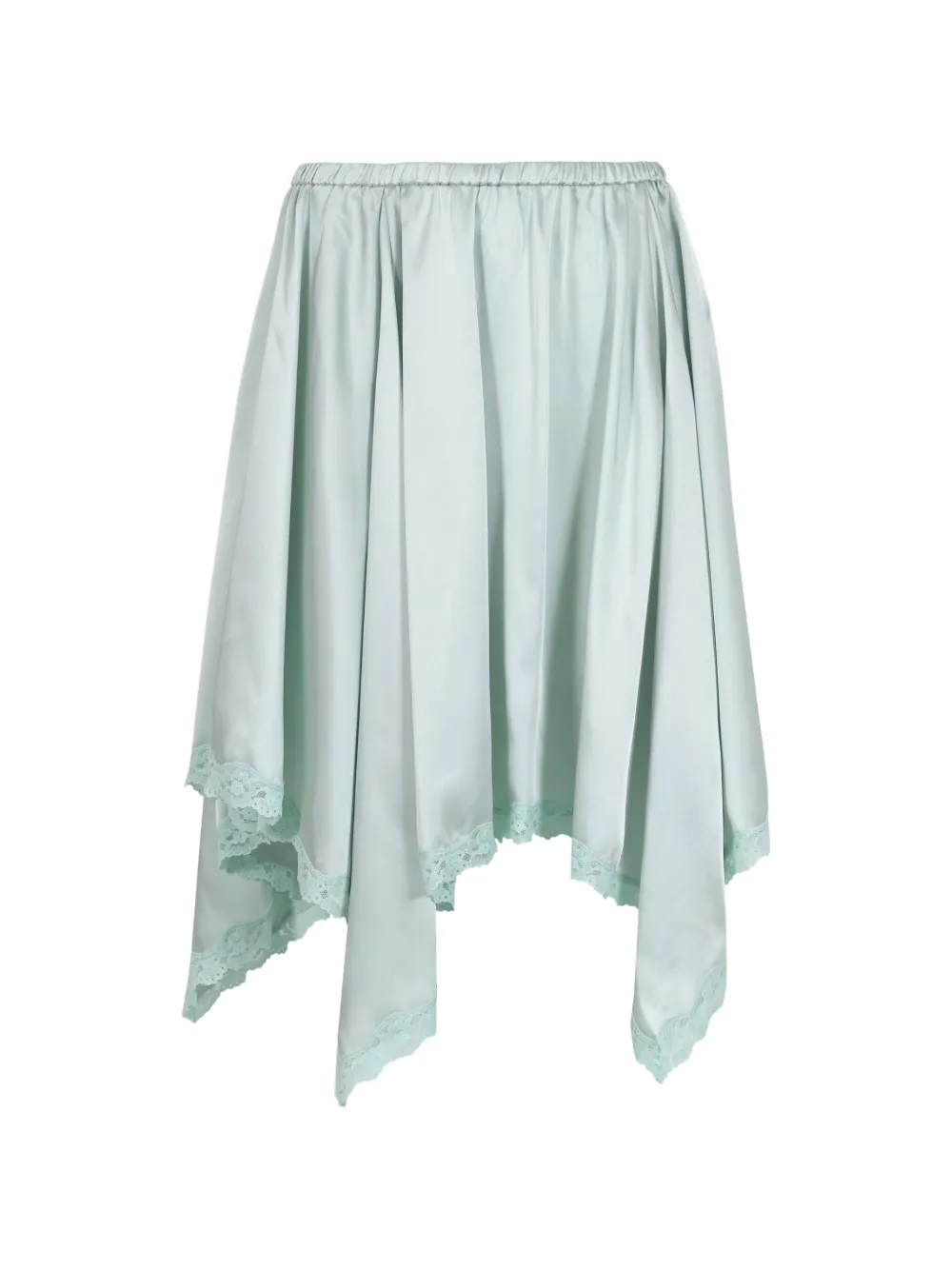 Sandy Liang Sophie lace-trimmed midi skirt - Vert Sandy Liang Sophie lace-trimmed midi skirt - Vert