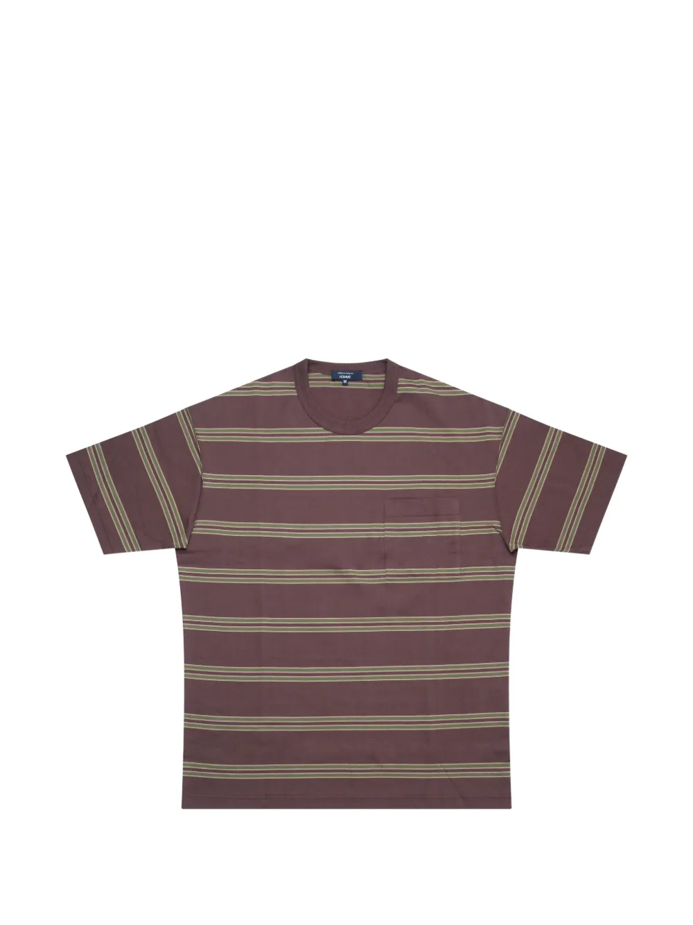 Comme des Garçons Homme striped cotton T-shirt Bruin