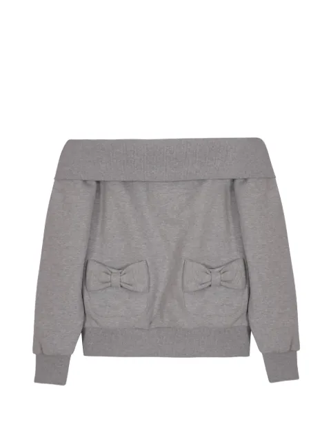 Sandy Liang Neston bow-detail sweatshirt