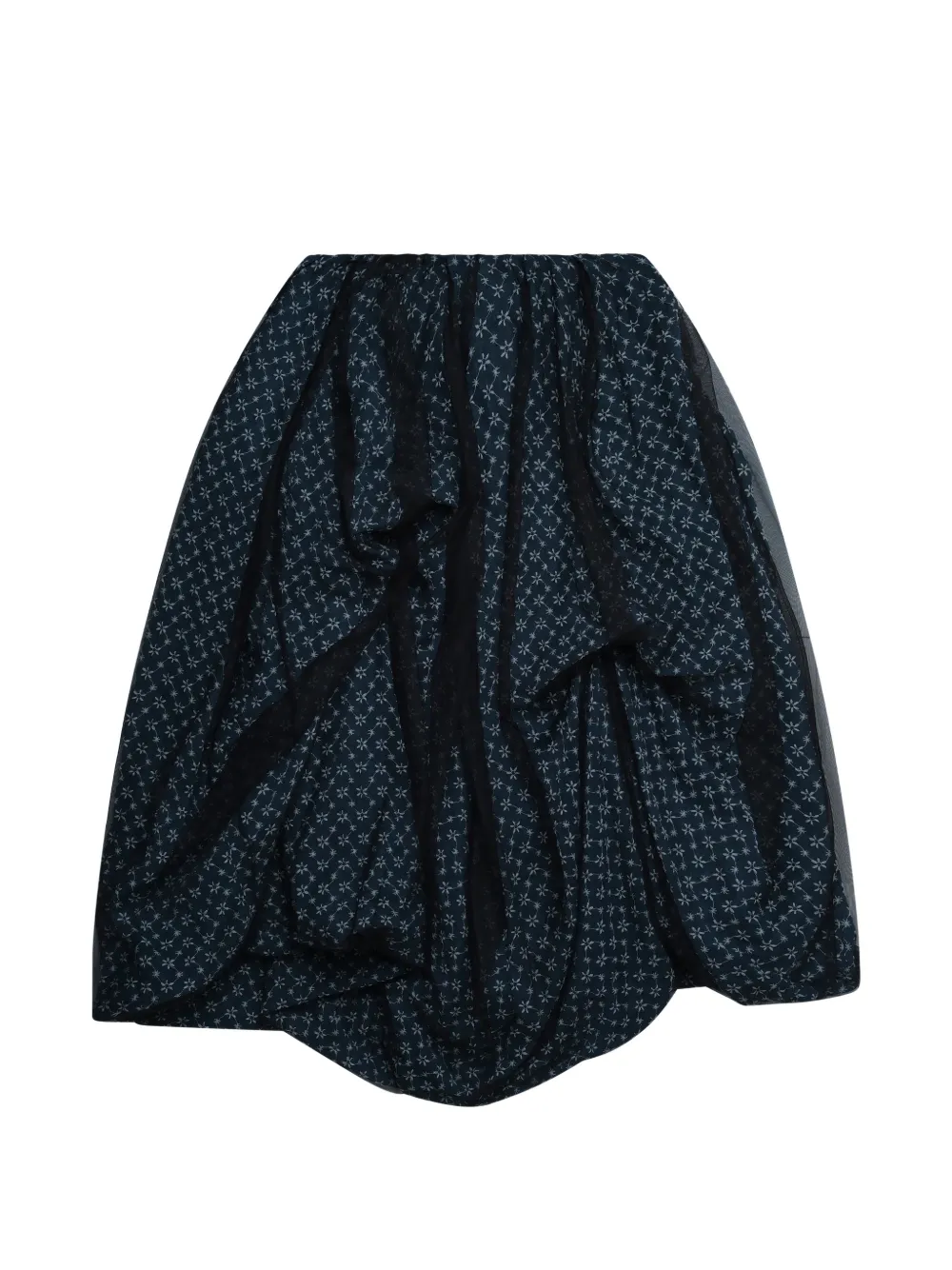 PAULINE DUJANCOURT Gonna Eli in tulle con ricamo - Blu