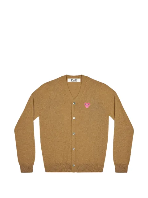 Comme Des Garçons Play Kids Play Heart-patch V-neck cardigan