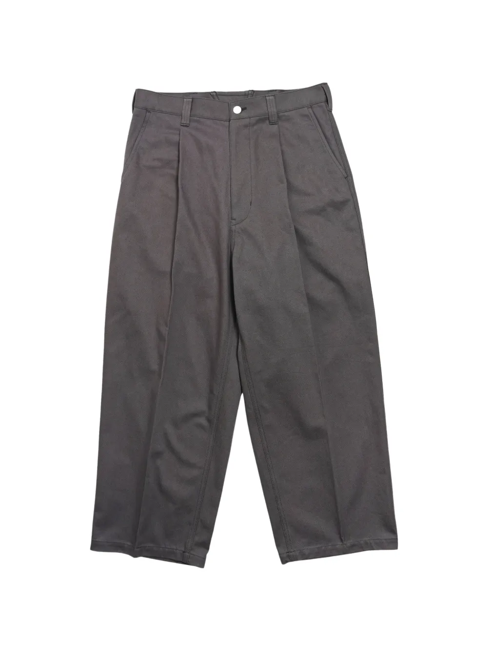 Comme des Garçons Homme cotton-serge trousers Grijs