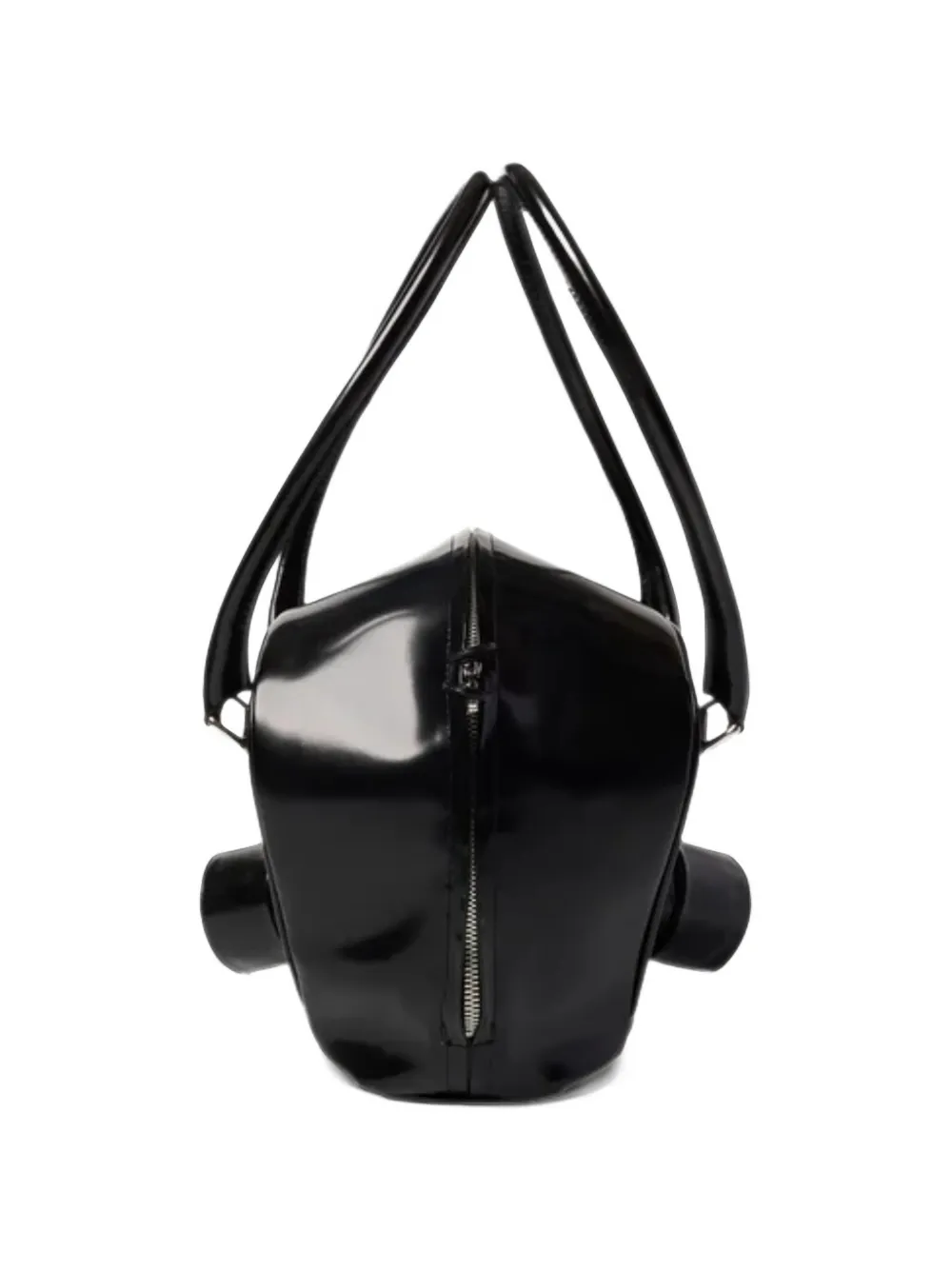 Doublet Gas Mask leren shopper Zwart