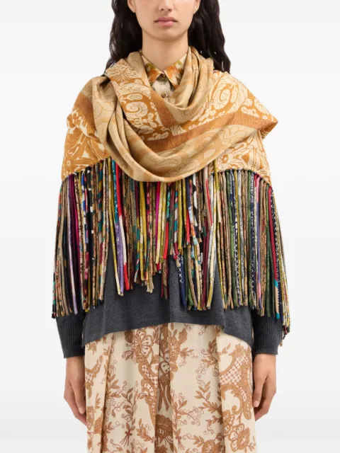 Pierre-Louis Mascia floral-print fringed scarf
