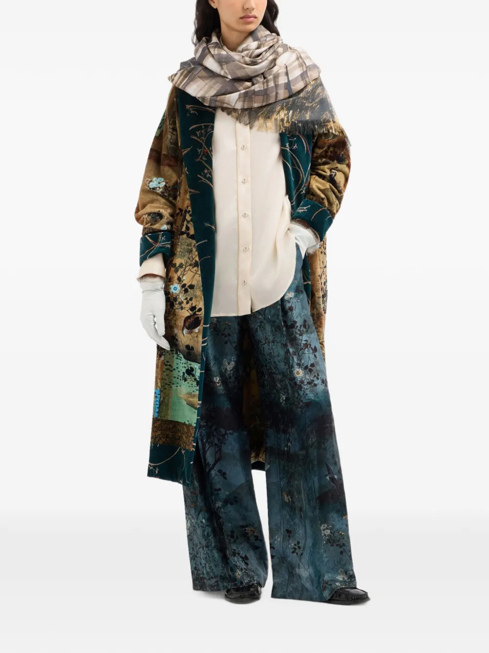 Pierre-Louis Mascia Broek met wijde pijpen Blauw
