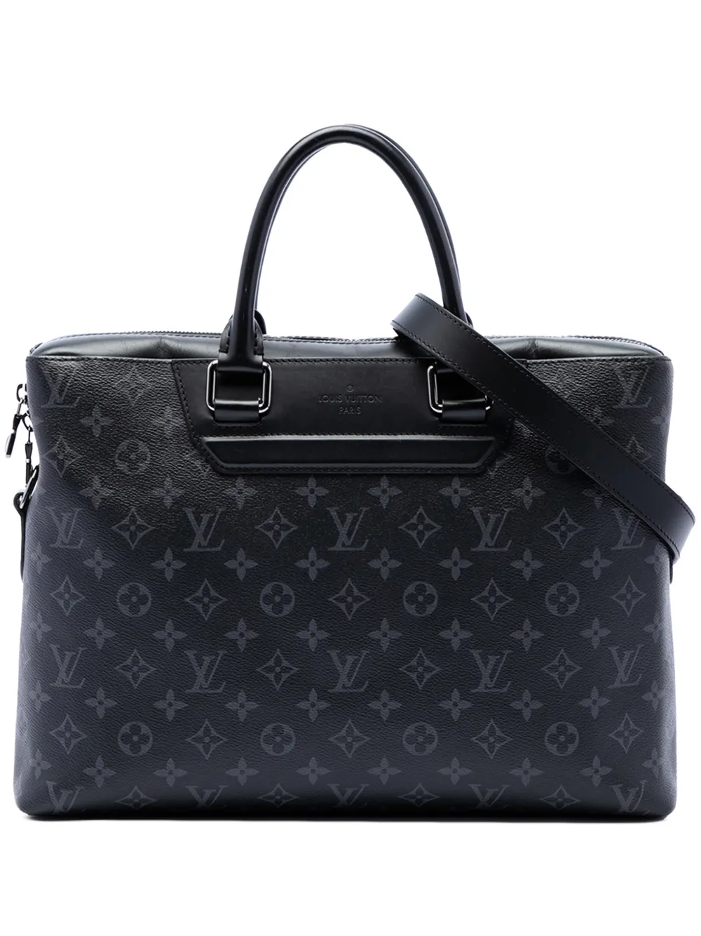 Louis Vuitton Pre-Owned 2018 Monogram Eclipse Odyssey Briefcase business bag - Nero