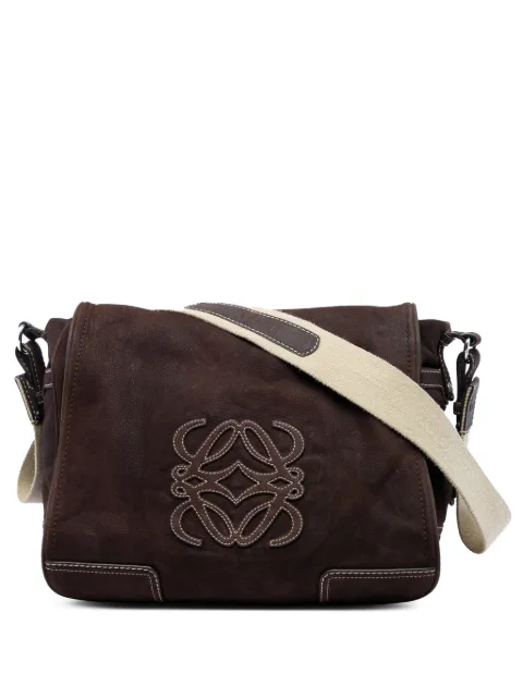 Loewe Pre-Owned bandolera Anagram de piel de nobuk 2008