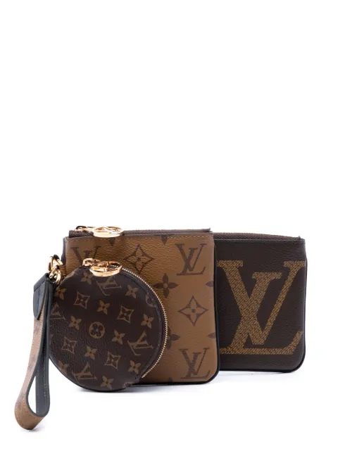 Louis Vuitton Pre-Owned 2019 Monogram Reverse Giant Trio Set pouch