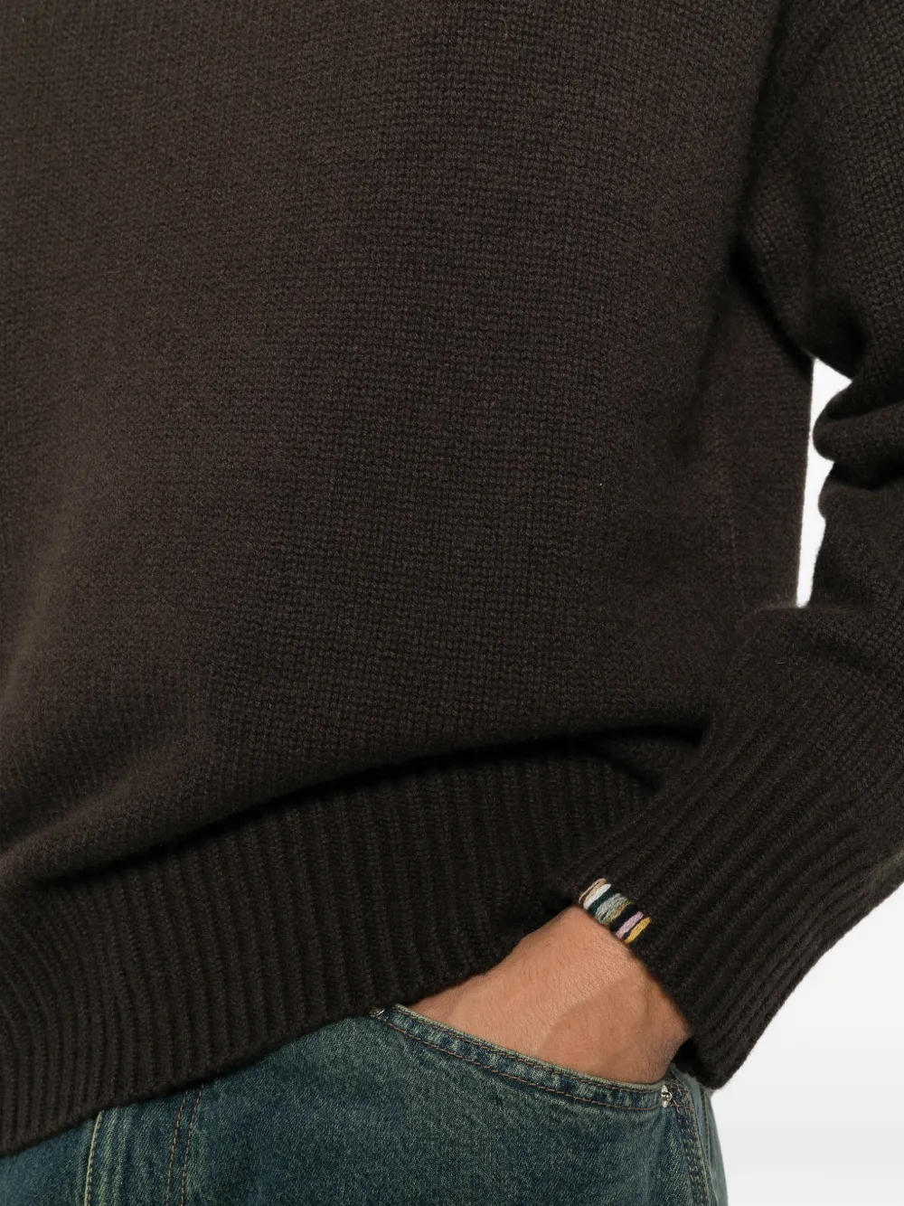extreme cashmere Oversize Xtra 20 roll-neck sweater Bruin