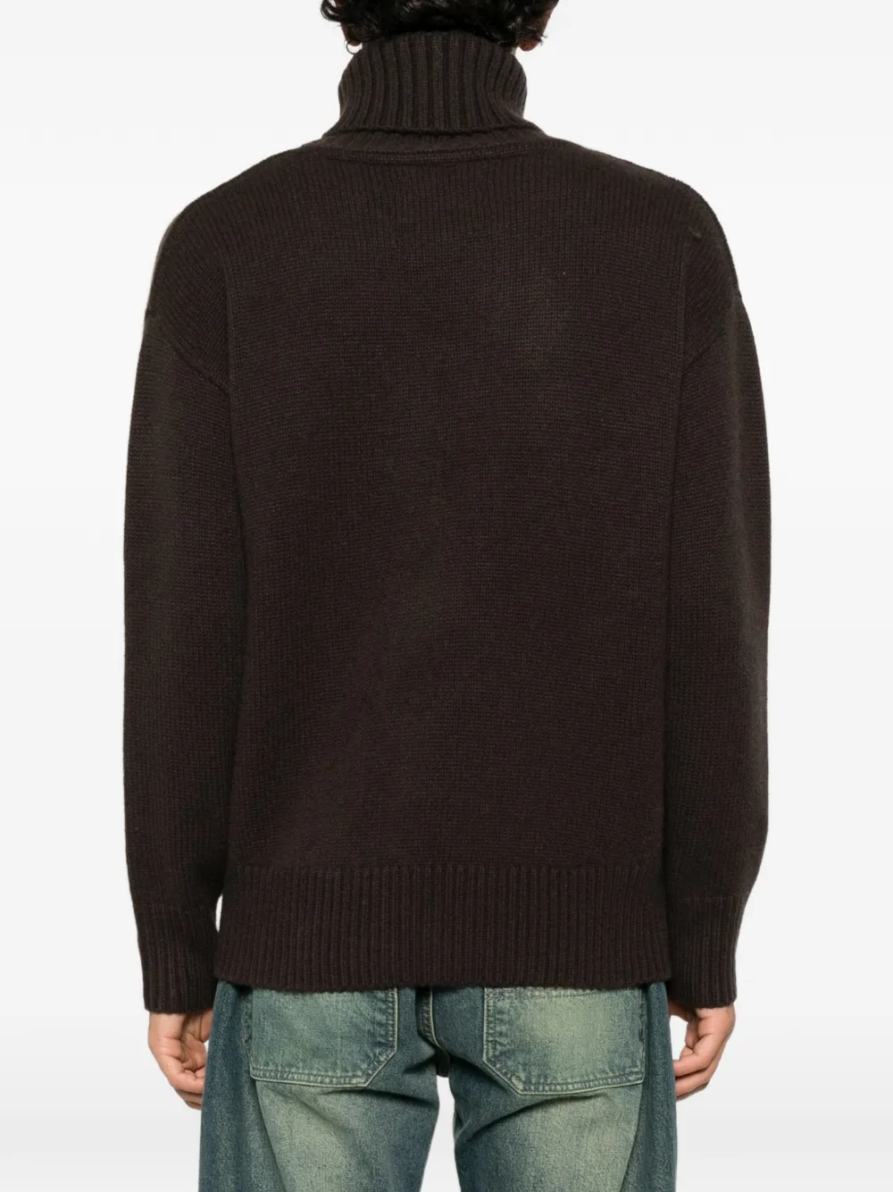 extreme cashmere Oversize Xtra 20 roll-neck sweater Bruin