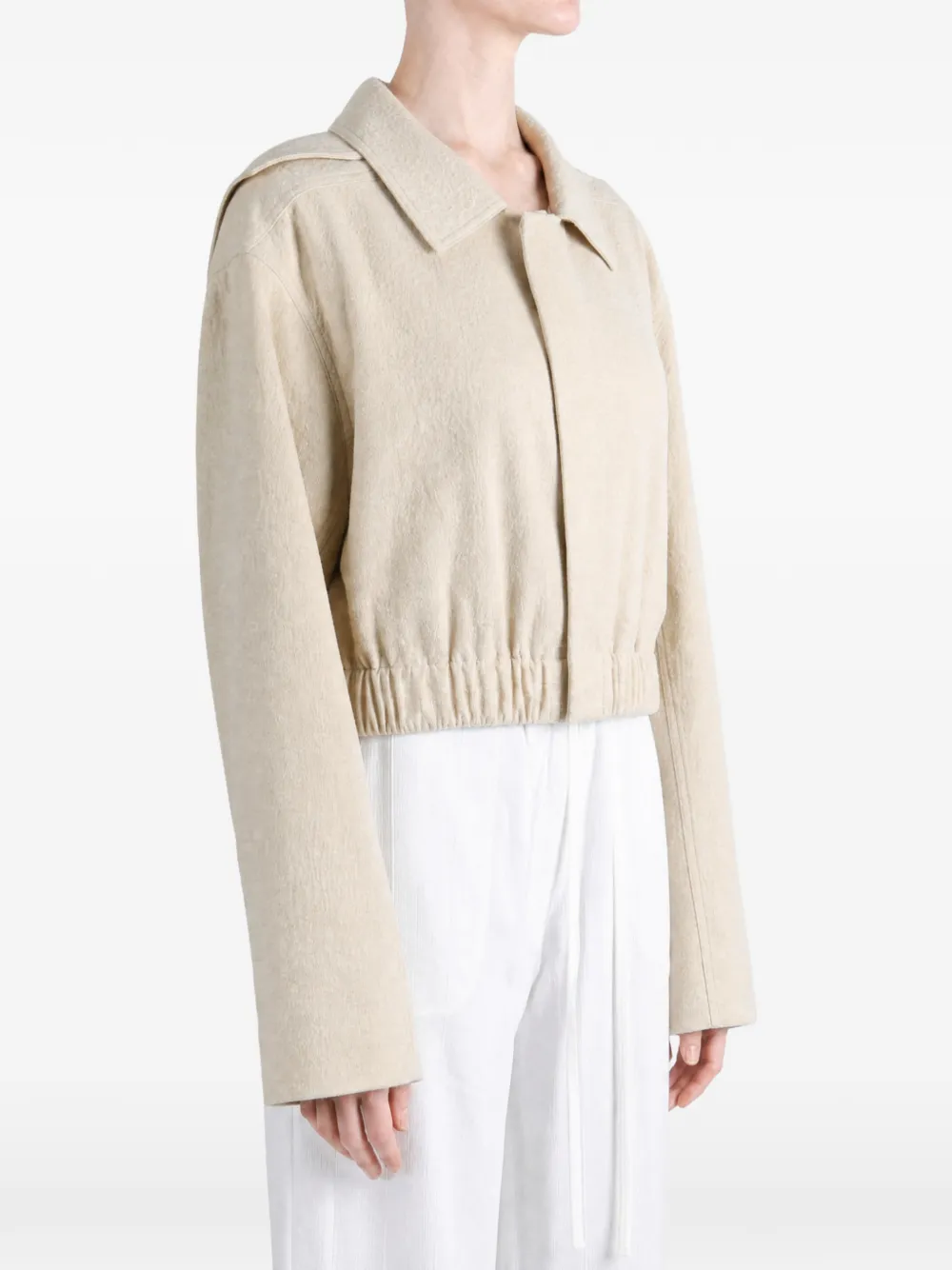 Rick Owens collared Mac shirt Beige